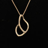 Sterling silver butterfly wing pendant