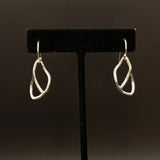 Butterfly wing sterling silver earrings