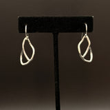 Butterfly wing sterling silver earrings