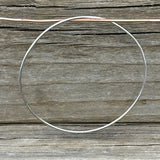 Sterling Silver Round wire Bangle Bracelets (Sold Individually)