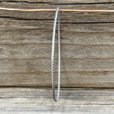 Sterling Silver Twist Wire Bangle Bracelet