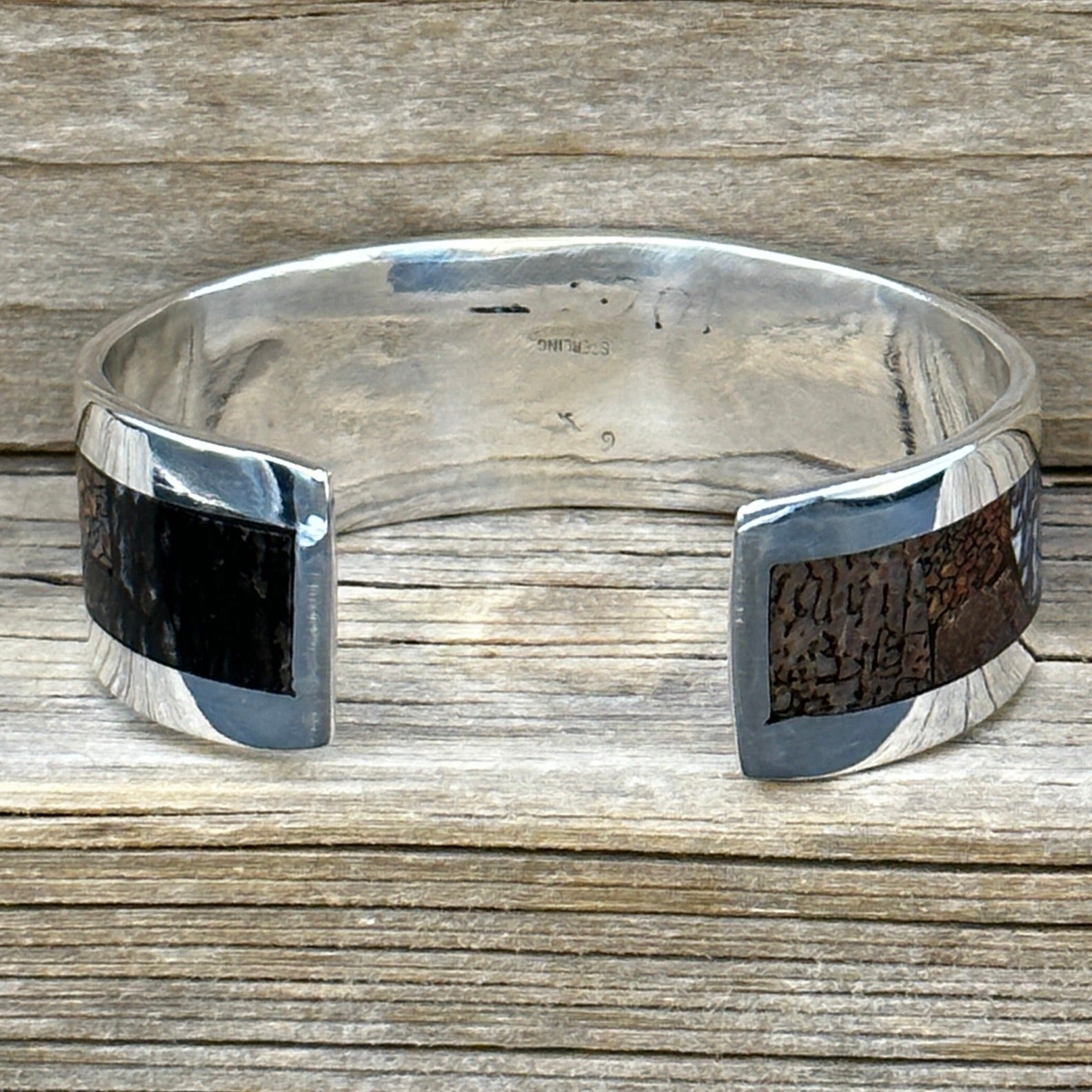 Sterling Silver Dinosaur Bone Cuff Bracelet – Terra De Suenos Designs