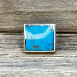 Mina Maria Turquoise Sterling Silver Signet Ring