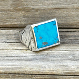 Mina Maria Turquoise Sterling Silver Signet Ring
