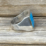 Mina Maria Turquoise Sterling Silver Signet Ring