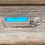 Mina Maria Turquoise Sterling Silver Rectangle Pendant 1