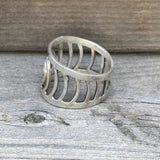 Sterling Silver Spiral Faux Filigree Ring