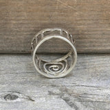 Sterling Silver Spiral Faux Filigree Ring