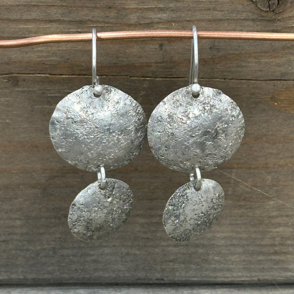 Sterling Silver Cannon Ball Earrings