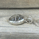 Moonstone and Filigree Sterling Silver Pendant