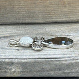 Moonstone and Dinofossil Lovely Lady Pendant