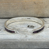 Sterling Silver and Lepidolite Cuff Bracelet