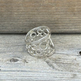 Faux Filigree Circle Ring