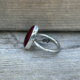 Rosarita Cabochon Set in Sterling Silver Ring