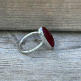 Rosarita Cabochon Set in Sterling Silver Ring