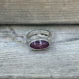 Lepidolite and Sterling Silver Ring