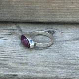 Lepidolite and Sterling Silver Ring