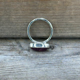 Lepidolite and Sterling Silver Ring