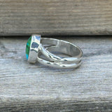 Sonoran Mountain Split Shank Sterling Silver Ring