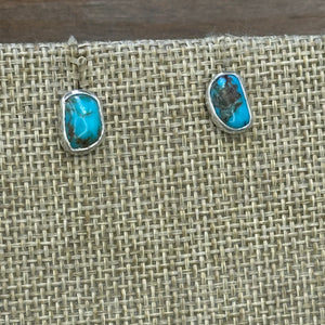 Silver and Turquoise Stud Earrings