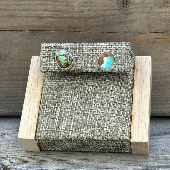 Mismatched Natural Cerrillos Turquoise Earrings