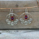 Sugilite Filigree Earrings