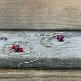 Sugilite Filigree Earrings