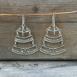 Filigree Three Tier Earrings