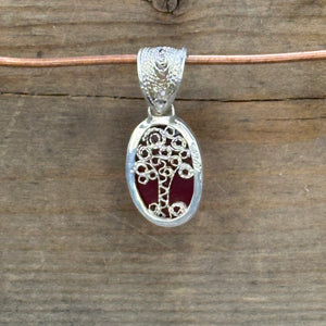 Rosarita with Filigree Tree Pendant