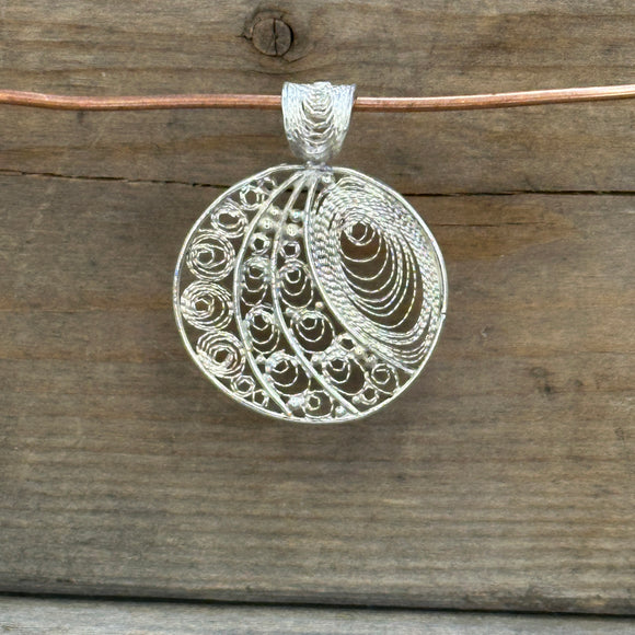 Round Filigree Pendant