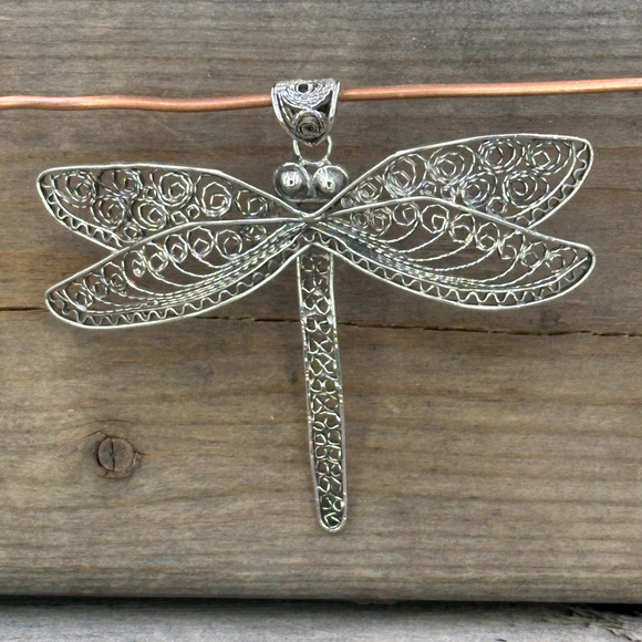 Filigree Dragonfly Pendant