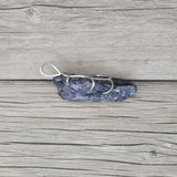 Raw Amethyst Crystal and Sterling Silver Pendant