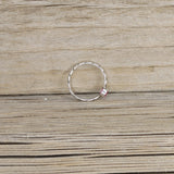 Synthetic Ruby and Sterling Silver Ring