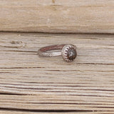 Dinosaur Bone Fossil Cabochon Sterling Silver Ring