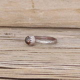 Dinosaur Bone Fossil Cabochon Sterling Silver Ring