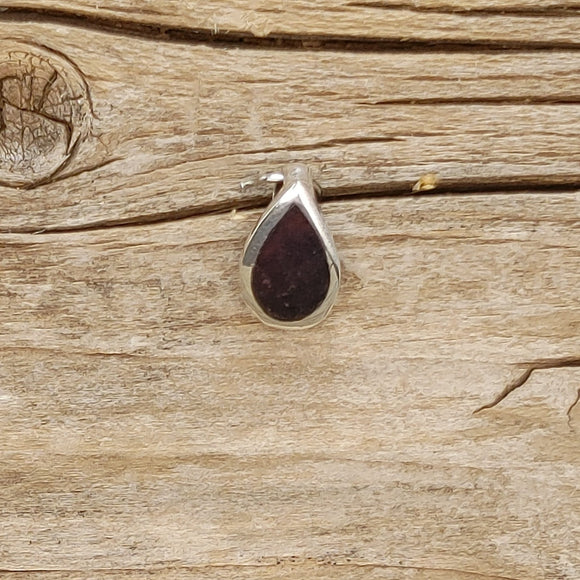 Lepidolite Inlaid Sterling Silver Pendant