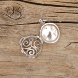 Triple Spiral Sterling Silver Aromatic Locket