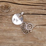 Triple Spiral Sterling Silver Aromatic Locket