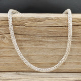 Viking Knit Sterling Silver Choker Necklace